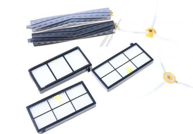 SET D'ACCESSOIRES FILTRES (3)+BROSSES (2)+ROULEAUX (2) ROOMBA 800 / 900 SERIES