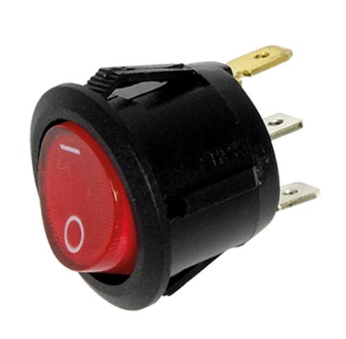 INTERRUPTEUR ROND LUMINEUX ROUGE