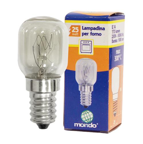 AMPOULES FOUR PETIT MODELE  E14 / 25W  300°C