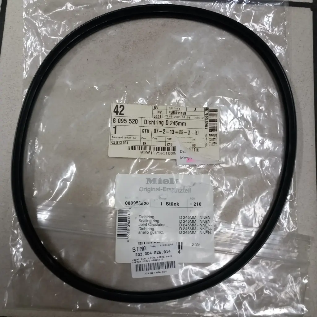 JOINT CIRCULAIRE DIAM245MM PORTE FOUR VAPEUR MIELE 8095520