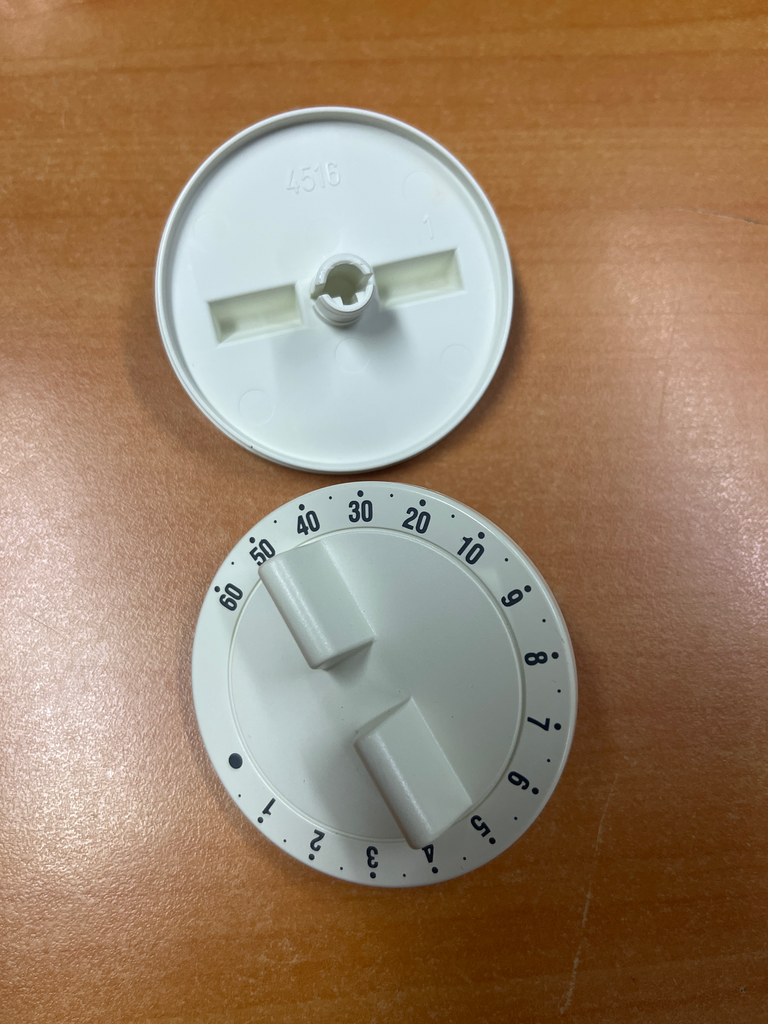 BOUTON BLANC MINUTERIE M.O. BAUKNECHT / WHIRLPOOL  481941128743 - Jusqu'à fin de stock