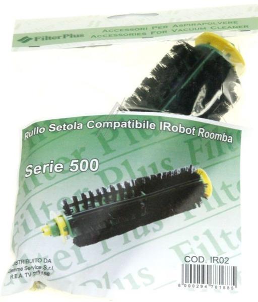 KIT 2 BROSSES ROULEAUX ADAPTABLES POUR I ROBOT ROOMBA SERIE 500 - Jusqu'à fin de stock - Voir kit filtres 