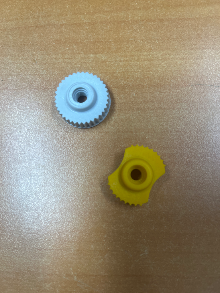 ECROU / CAME JAUNE/GRIS DE REGLAGE PANIER LV MIELE 03288840 / 03288842 - /1P