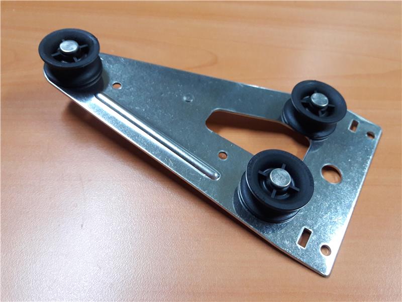 ROULETTE + SUPPORT METAL D.  LV MIELE 1243411 - Jusqu'à fin de stock