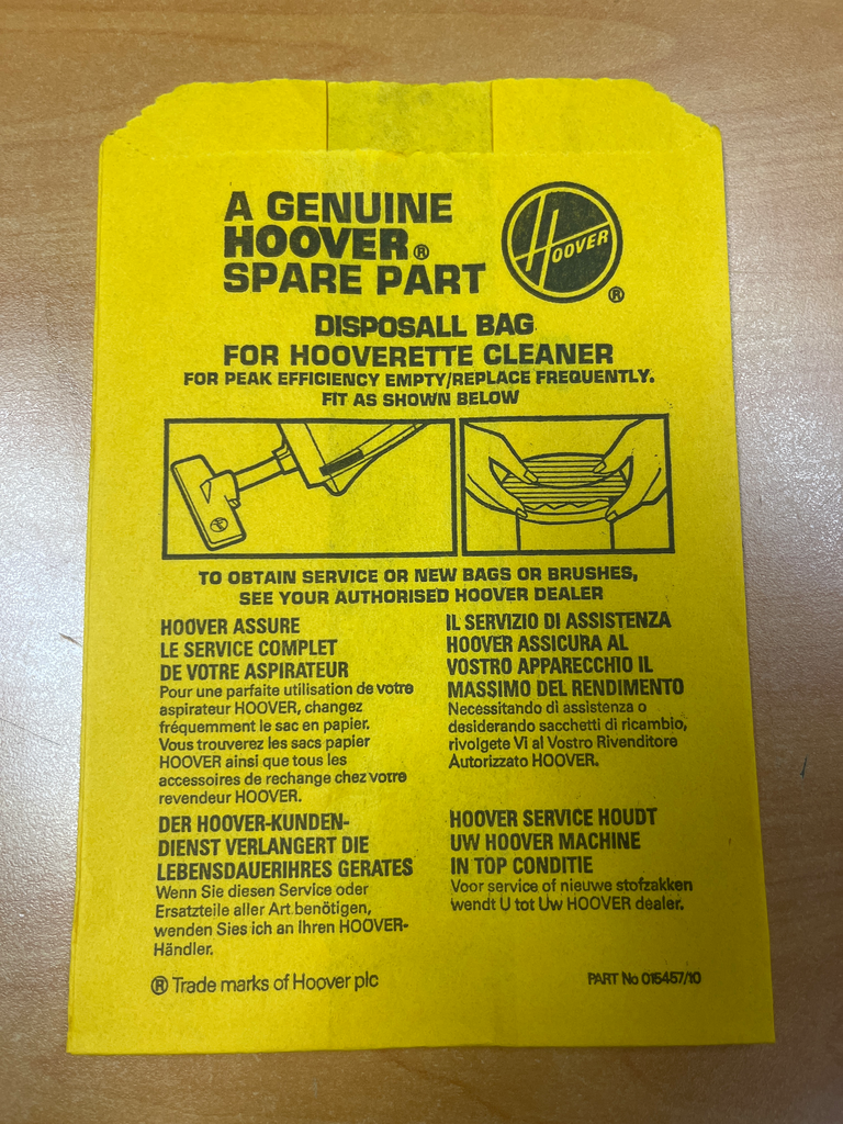 SACS ASPIRATEUR HOOVER S2944 - 673419 - Jusqu'à fin de stock