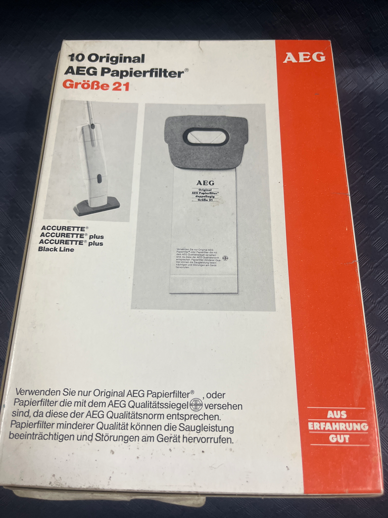 SACS ASPIRATEUR AEG GROBE 21 / 10P. - ACCURETTE - 6689012616 - Jusqu'à fin de stock