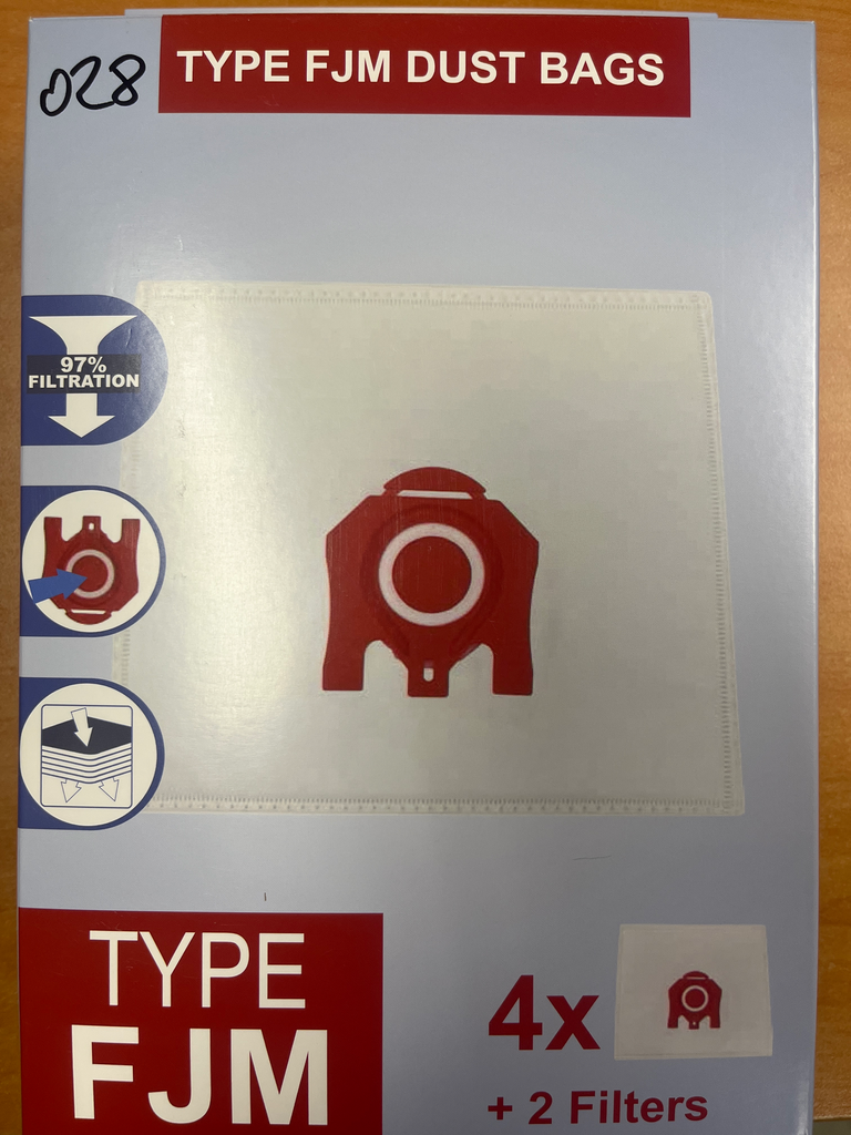 SACS ADAPTABLE QUALITE SUPERIEURE ASPI MIELE FJM /4P. + FILTRES = S250 / S300 / S500 / S700 / S4 ...