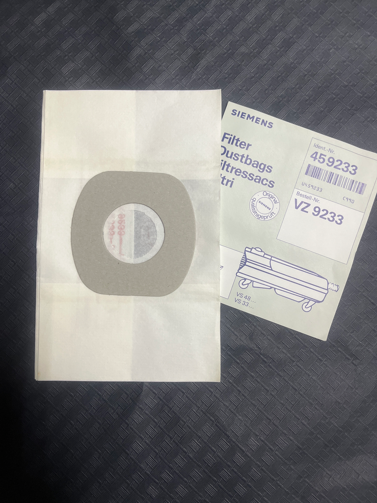 SACS ASPIRATEUR BOSCH / SIEMENS VZ9233 / VS48 / VS33 - 00459233 - Jusqu'à fin de stock
