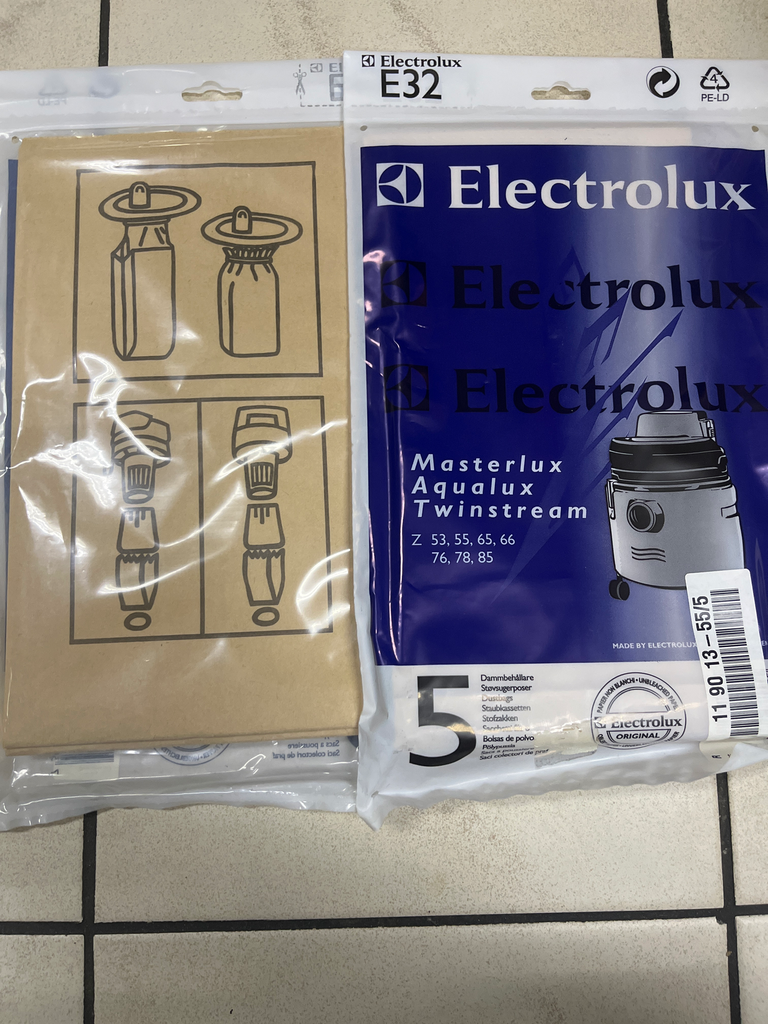 SACS ASPIRATEUR ELECTROLUX  E32N - MASTERLUX / AQUALUX / POWERVAC - Jusqu'à fin de stock