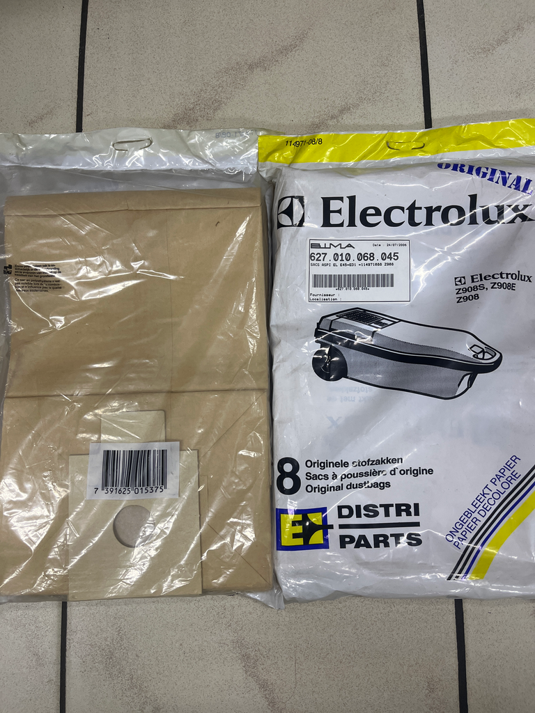 SACS ASPIRATEUR ELECTROLUX E45 - MENALUX 1209P -  T45B / ED1 - 114971088 / 9001966382