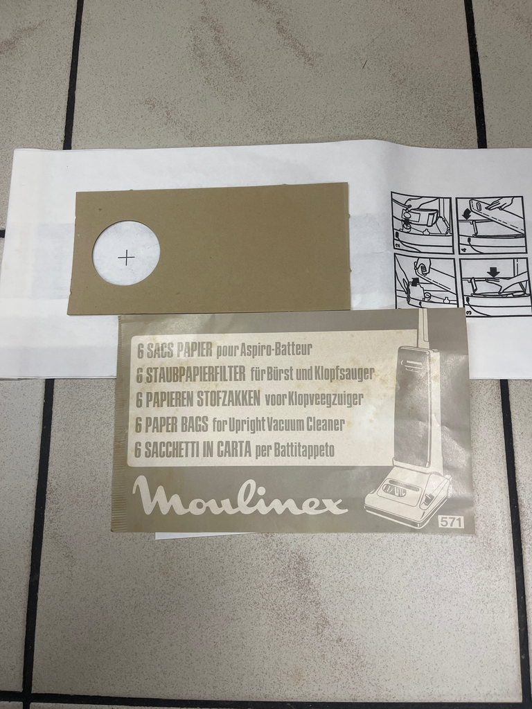 SACS ASPIRATEUR MOULINEX 571 - /6P.  - Jusqu'à fin de stock