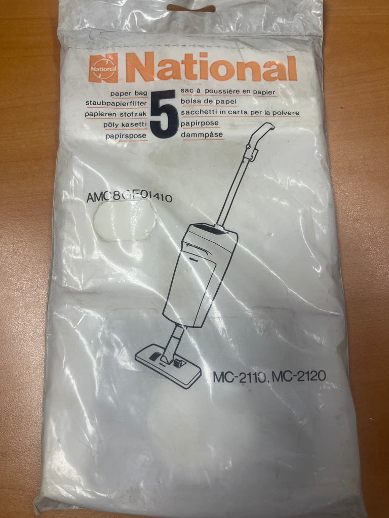 SACS ASPIRATEUR NATIONAL / PANASONIC MC2110 / MC2120 / MCE21 - AMC8GF01410 - Jusqu'à fin de stock