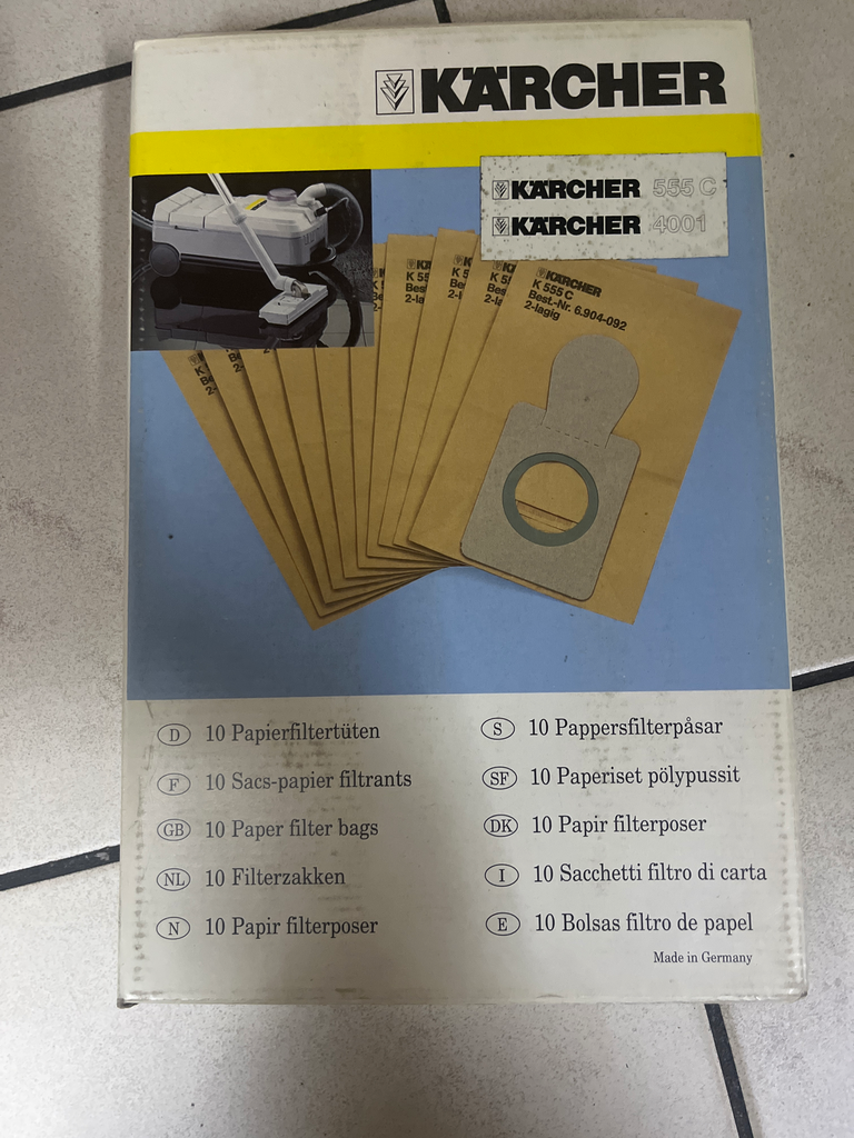 SACS ASPIRATEUR KARCHER 555C / 4001 - 6.904-092.0 -  /10P. - Jusqu'à fin de stock