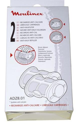 RECHARGE ANTI-CALC MOULINEX ADZ801  - jusqu'à fin de stock