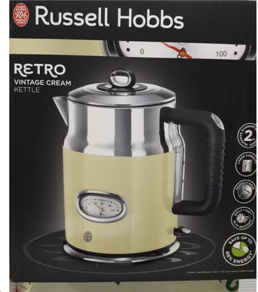 BOUILLOIRE RETRO VINTAGE CREAM RUSSEL HOBBS  - Recupe inclus