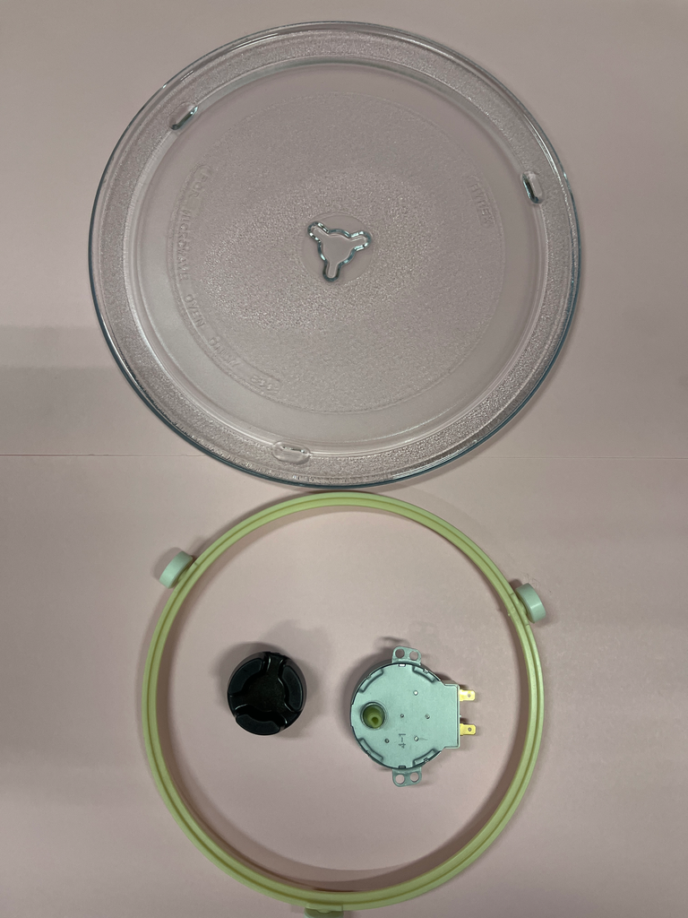 PLATEAU M.O. WHIRLPOOL  - DIAM 28CM AVEC KIT ENTRAINEUR + ROULTETTES + MICROMOTEUR  481946670058