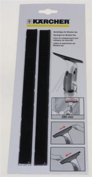 KIT CAOUTCHOUC RACLETTE NETTOYEUR DE VITRE KARCHER WV50  2.633-005.0