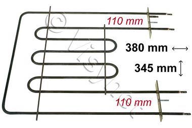 RESISTANCE ELECTROLUX / ARTHUR MARTIN 1800+600W - SCHOLTES C00138988 - 482000029413