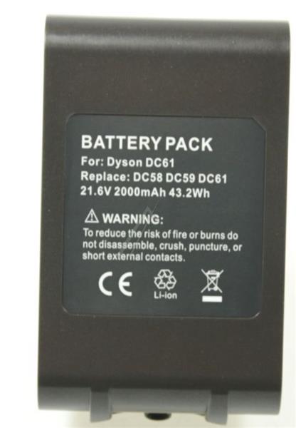 BATTERIE  DYSON  TYPE B DEMONTAGE PAR VIS - ADAPTABLE -  DC61 - DC62 - 967810-02