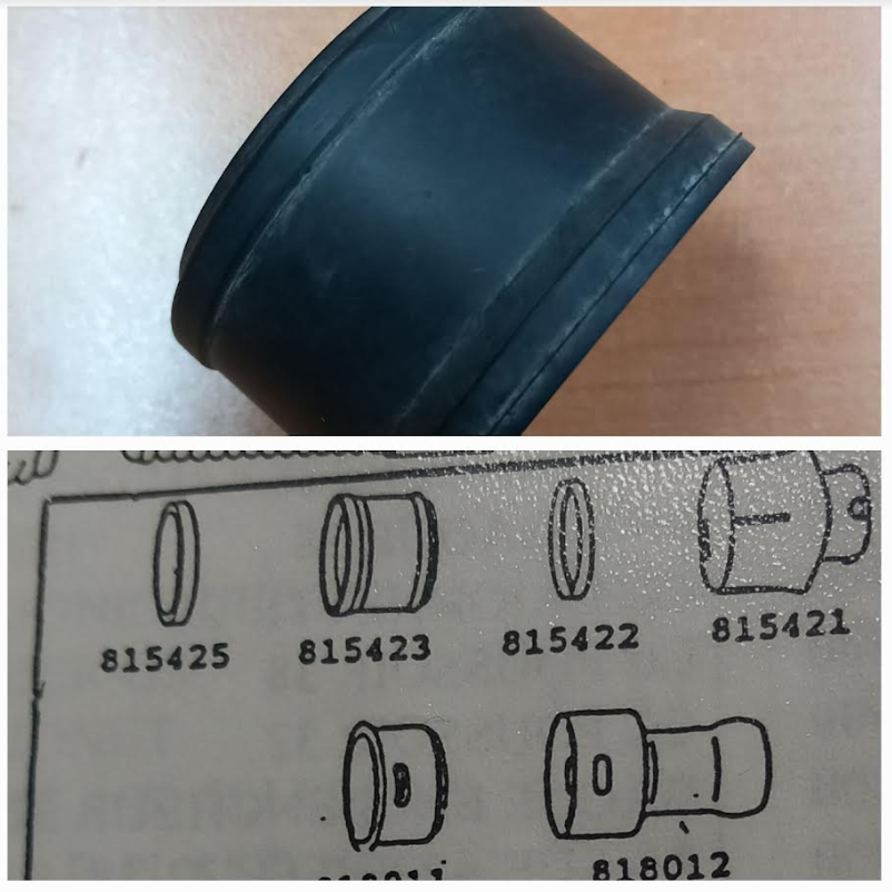 Bague caoutchouc fixation flexible aspirateur Nilfisk  815423 Jusqu'à fin de stock