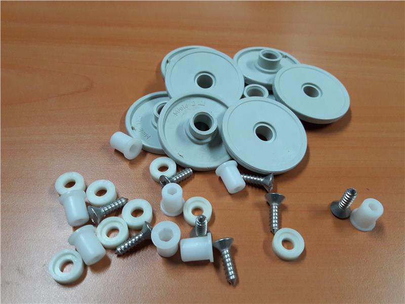 KIT ROULETTES PANIER INFERIEUR  L.V. MIELE/ 8P -  1246760 - Jusqu'à fin de stock