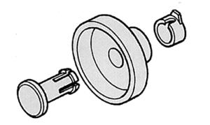 ROULETTE LAVE VAISSELLE BOSCH - GRAND MODELE - PANIER INFERIEUR - 00066320