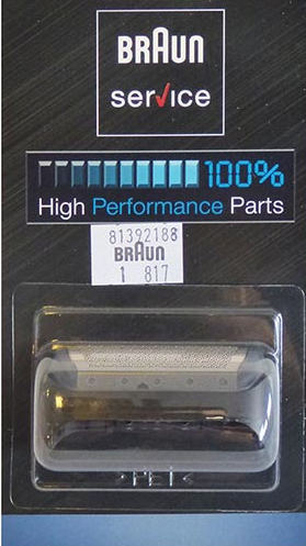 GRILLE SEULE  BRAUN  FREECONTROL - 10B / 20B - SERIE1000 - 81387932-81392188