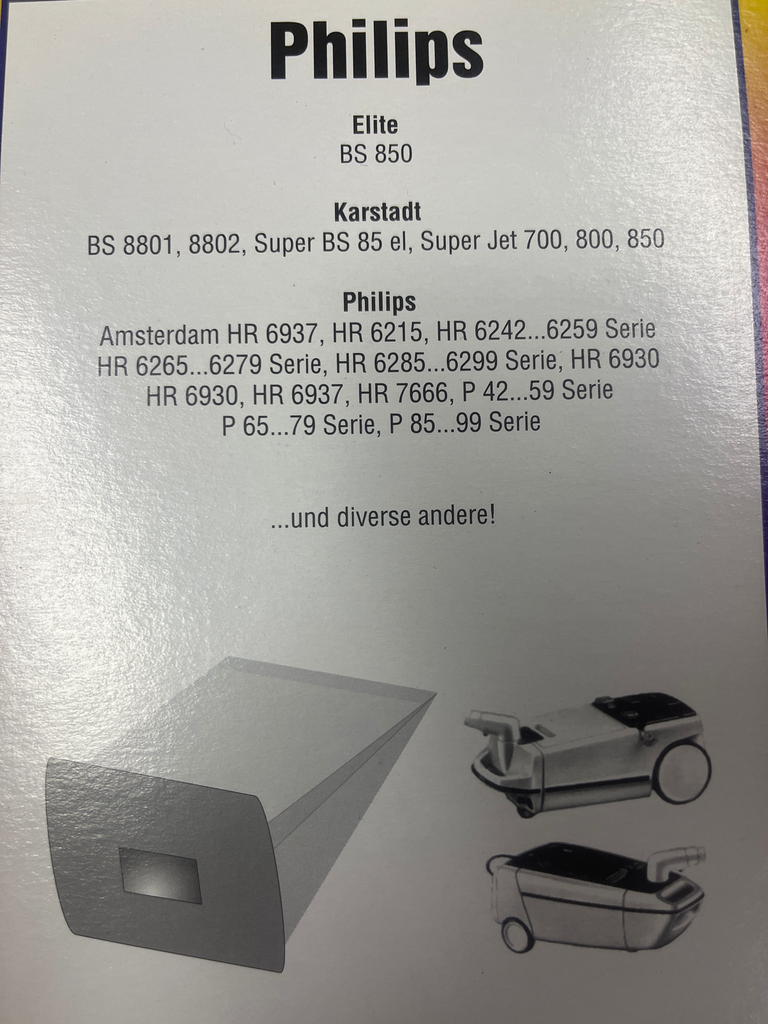 SACS ASPIRATEUR PHILIPS - AMSTERDAM - HR6937  
