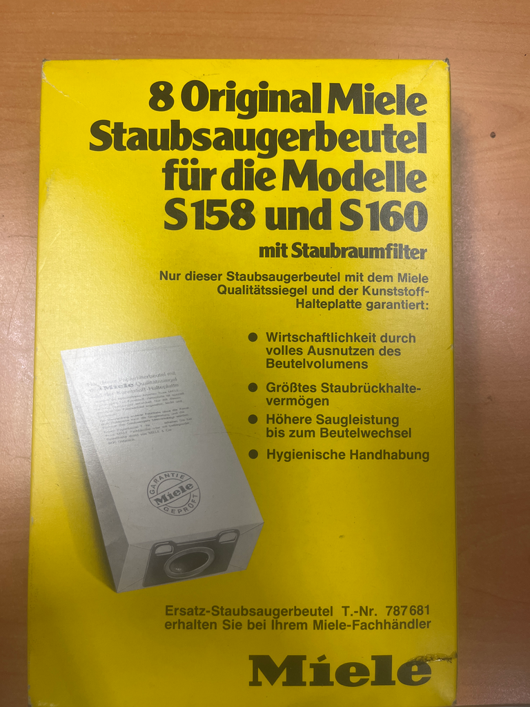SACS ASPIRATEUR MIELE - S158-S160 - 787681 - Jusqu'à fin de stock