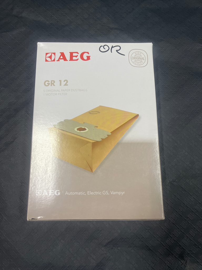 SACS ASPIRATEUR AEG GROBE12 / 15 - 8996689012533 - VAMPYR 500...525 / 600...617 / 1102 / 1104 / 1105 / 2000 / 6002...6009 / 5020 