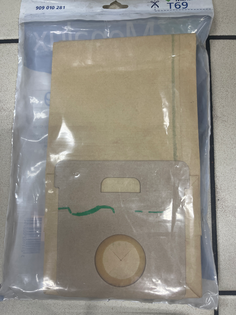 SACS ASPIRATEUR ELECTROLUX ED8 / T69 MENALUX 8022P / AT138 - 909010281 / 9001968263