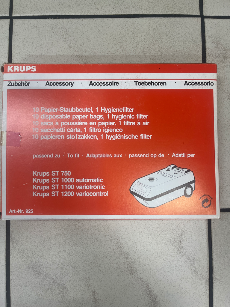 SACS ASPIRATEUR KRUPS - VARIOTRONIC ST750 - F925001 - Jusqu'à fin de stock