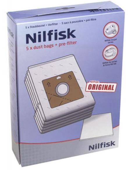 SACS ASPIRATEUR NILFISK - ORIGINE - GO / COUPE / ONE  / COMPACT - 78602600