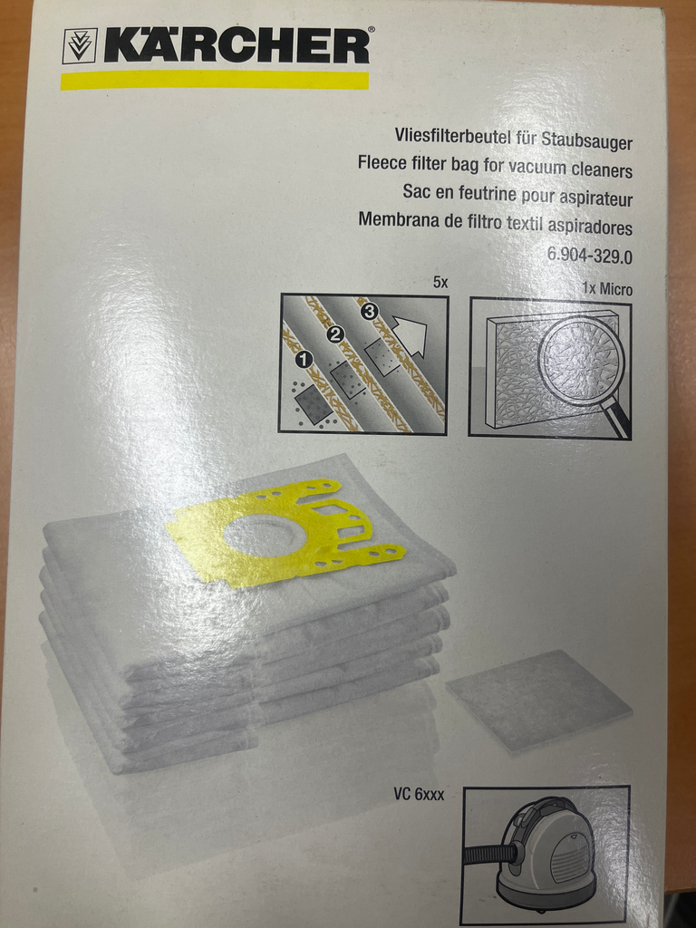SACS ASPIRATEUR KARCHER VC600 ... VC6999 - 6.904-329