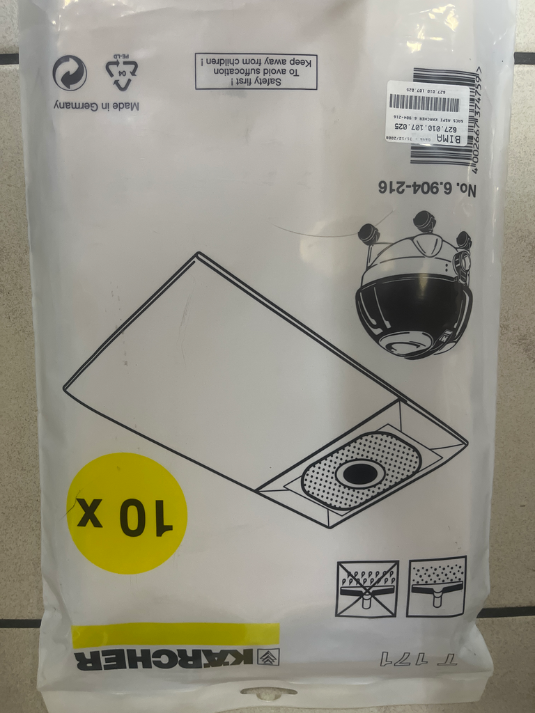 SACS ASPIRATEUR KARCHER T171 - 6.904-216 / 6.904-335.0