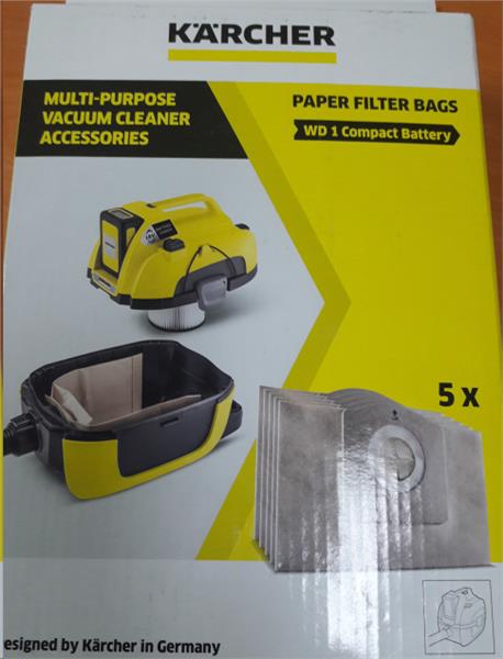 SACS ASPIRATEUR KARCHER - KFI117 - WD1 COMPACT BATTERY - / 5 P  2.863-297.0 / 2.863-325.0