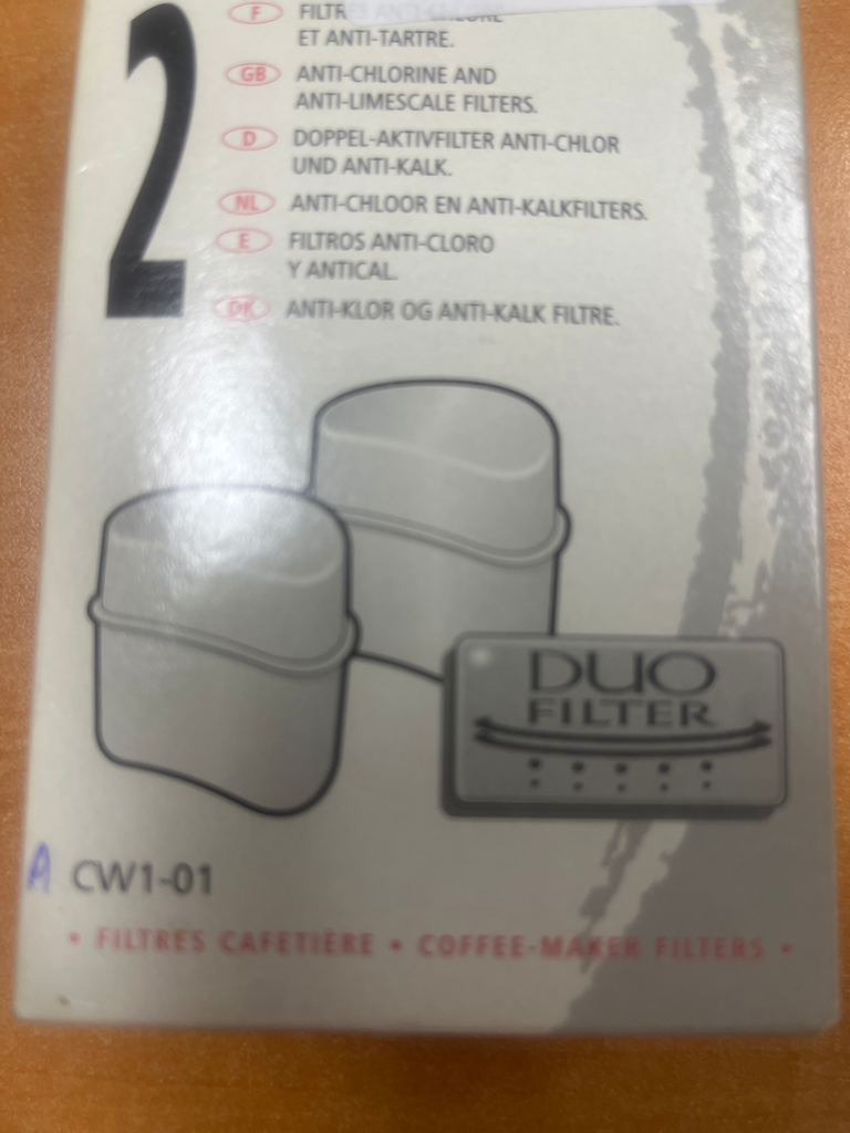 CARTOUCHE FILTRE PERCO MOULINEX  CRYSTAL AROME PLUS DUO - CW4 /CW5 / CW6 / CW7 / CW8 T89 / V91 / V92 / CG1 - ACW101 -  KAF4720057 / YX103601