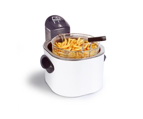 FRITEUSE RONDE BLANCHE FRIFRI F9182 - 3L - 3200W  / RECUPEL INCLUS - GARANTIE 3 ANS