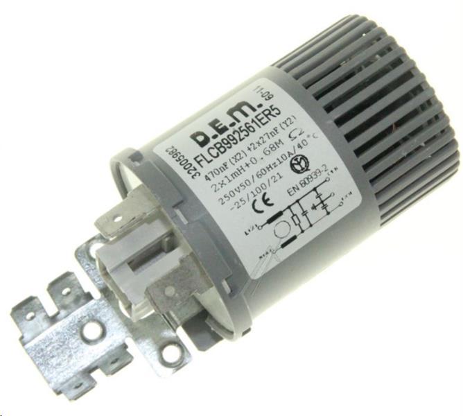 CONDENSATEUR DEPARASITAGE HAIER / VESTEL ... 0,47MF + 2 X 25NF