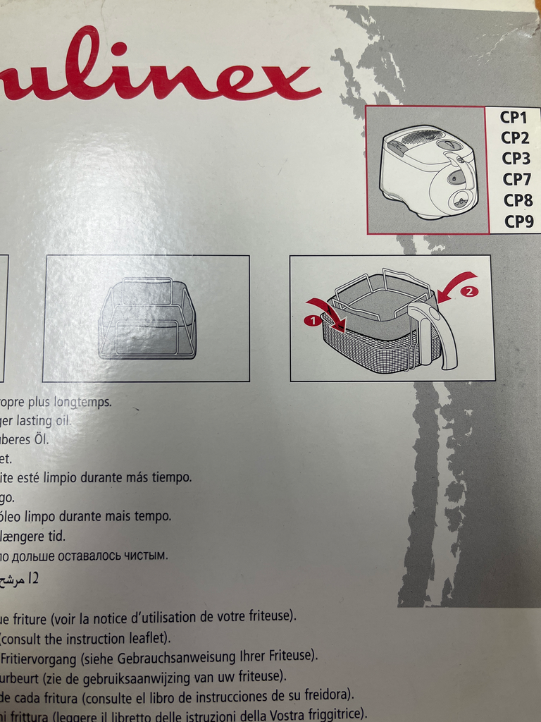 12 FILTRES A HUILE FRITEUSE MOULINEX OLEA CP1 / CP2 / CP3 / CP7 / CP8 / CP9 - ACV901 - Jusqu'à fin de stock