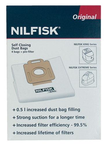 SACS ASPIRATEUR NILFISK - ORIGINE - EXTREME / KING / ELITE - 107407940 / 107412688