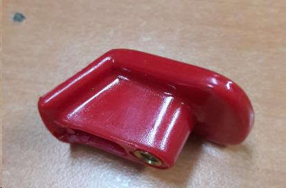 BOUTON DE POIGNEE ROUGE 9207