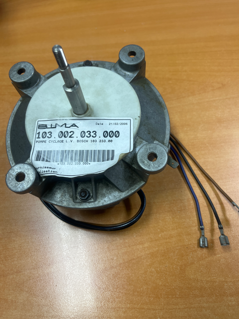MOTEUR / POMPE CYCLAGE L.V. BOSCH 00130666 - Jusqu'à fin de stock