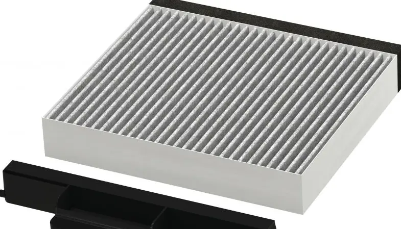 Filtre charbon cartonné hotte Bosch 17006795 -  21,7cm, 19,7cm, 3,5cm