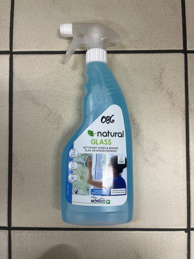 MONDO - NETTOYANT VITRE ET MIROIR PROFESSIONNEL - E-NATURAL - 750 ML