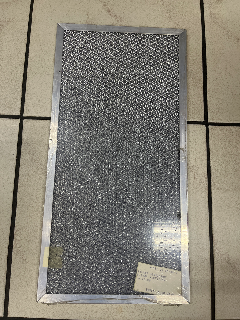 FILTRE METAL HOTTE ELECTROLUX - 42,8 X 21,5 CM - 343511660007 - Jusqu'à fin de stock