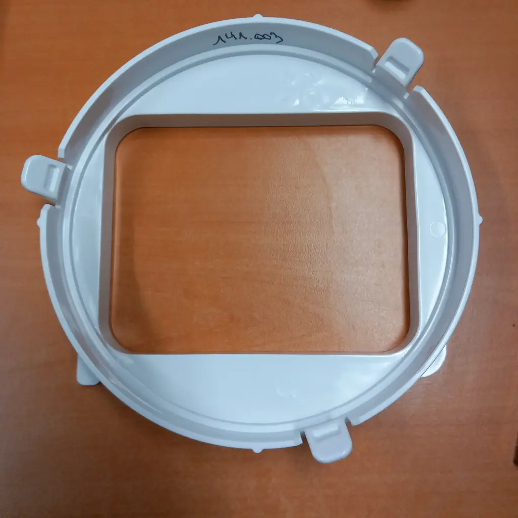 CONNECTEUR TUYAU EVACUATION CLIMATISEUR DOMO DO263A-21-MIDEA 12120600003048-DIAMETRE 16CM-RECTANGLE 12.5X9.7CM