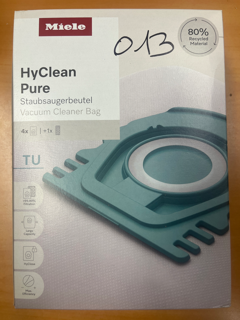 SACS ASPIRATEUR MIELE  HYCLEAN PURE- GUARD L1 /  GUARD S1 -  TU /4P +1 FILTRE - 