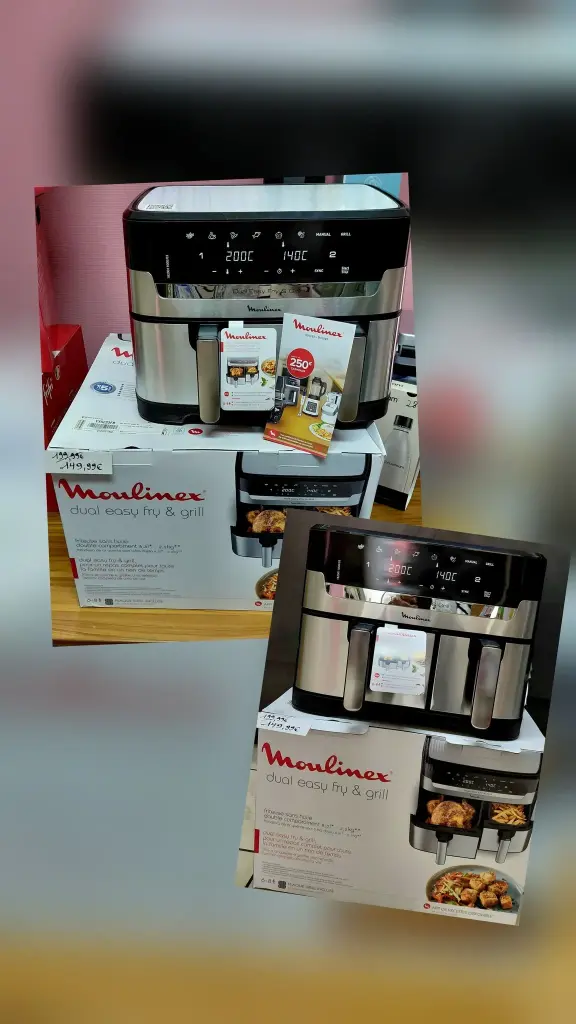 DUAL EASY FRY GRILL MOULINEX YY5233FB
