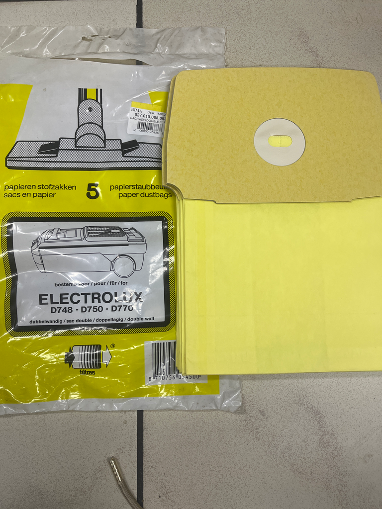 SACS ASPIRATEUR ELECTROLUX D748 / D750 / D770 - Jusqu'à fin de stock 